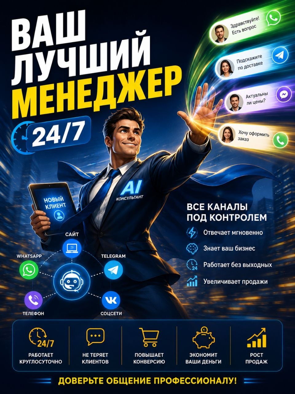 Ваш лучший менеджер 24/7